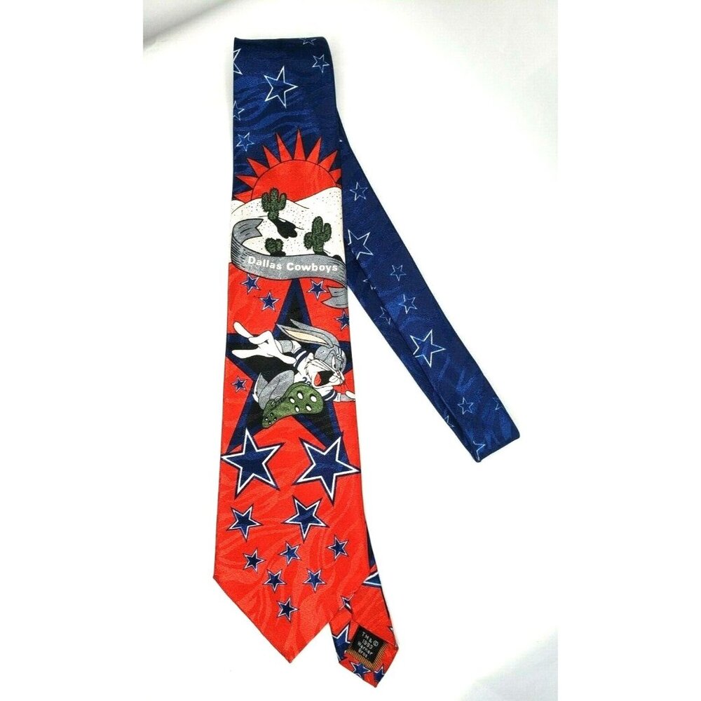 Molto Dallas Cowboys Bugs Bunny Tie Vintage 1993 Collectible Warner Brothers